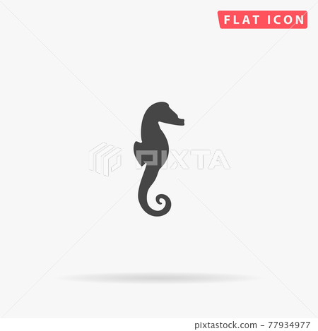 Sea Horse flat vector icon. Hand drawn style design illustrations Sea Horse flat vector icon. Hand drawn style design illustrations 77934977