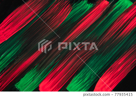 Abstract art background dark red and green colors. Watercolor painting on canvas with black strokes and splash. Abstract art background dark red and green colors. Watercolor painting on canvas with black strokes and splash. 77935415