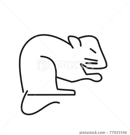 Ferret, hamster, rabbit are the symbols shown. Rat, guinea pig icons. 77935548