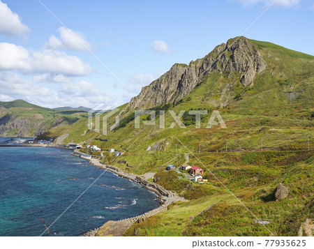 View from Momodai Nekodai Observatory, Rebun Island, Hokkaido To Jijouiwa / Rebun Island, Hokkaido View from Momodai Nekodai Observatory, Rebun Island, Hokkaido To Jijouiwa / Rebun Island, Hokkaido 77935625
