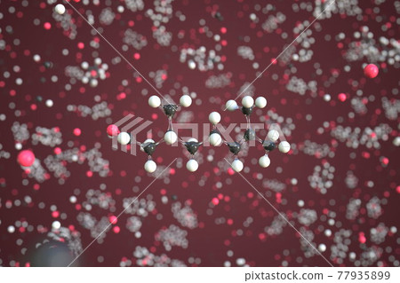 Molecule of citronellal, conceptual molecular model. Scientific 3d rendering Molecule of citronellal, conceptual molecular model. Scientific 3d rendering 77935899