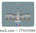 City Hall in Rennes, France 77935999