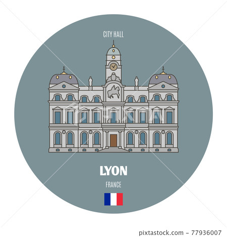 City Hall in Lyon, France  77936007