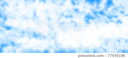 雲插圖藍天紋理背景材料藍色消息 77936106