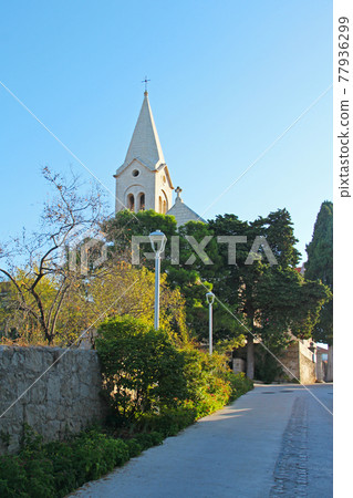 Sumartin town in Croatia 77936299