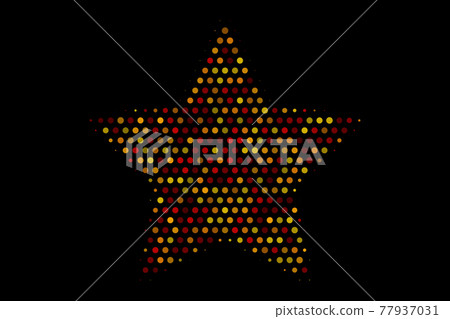 Gold star isolated on black background . Vector... - Stock Illustration ...