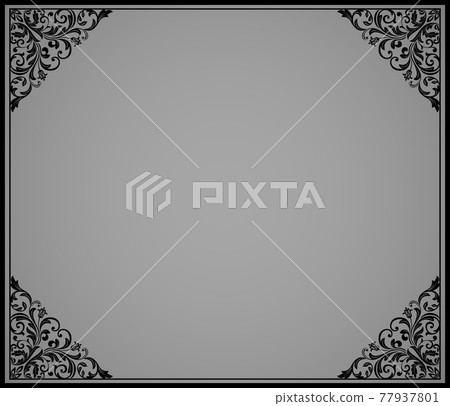 Decorative frame Elegant vector element for design Decorative frame Elegant vector element for design 77937801