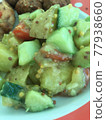 Avocado, cucumber and tomato salad 77938660