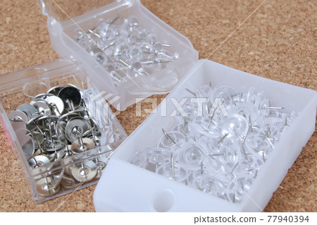 Pushpins, pushpins, needles, stabs, stationery, stationery, offices, office supplies 77940394