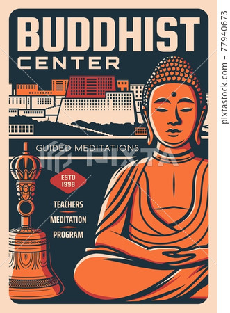 Buddhism religion Buddha, Potala palace and bell Buddhism religion Buddha, Potala palace and bell 77940673