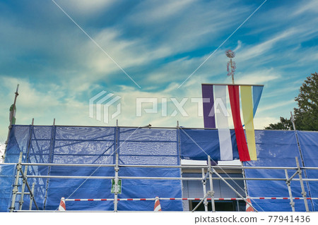 建房儀式,樓前裝飾 建房儀式,樓前裝飾 77941436