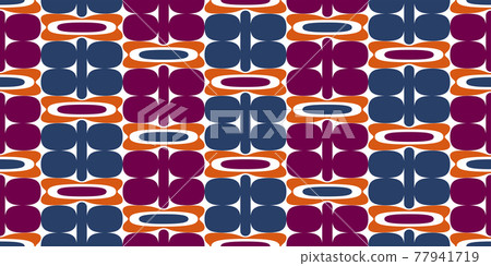 Retro flower pattern - seamless Retro flower pattern - seamless 77941719
