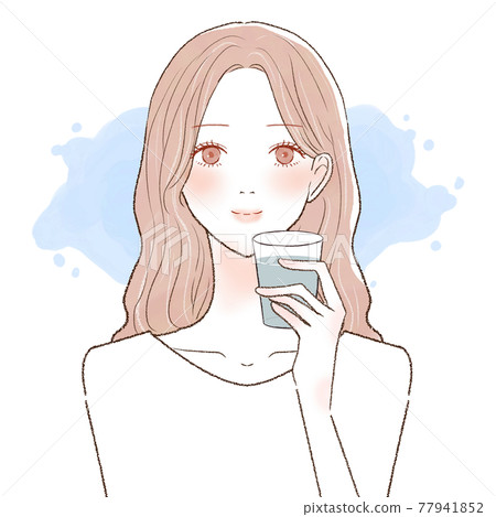 一個女人喝水 一個女人喝水 77941852