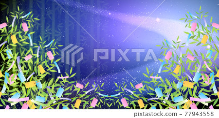 Tanabata Milky Way Sasa background 77943558