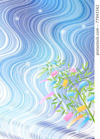 Tanabata Milky Way Sasa background 77943562