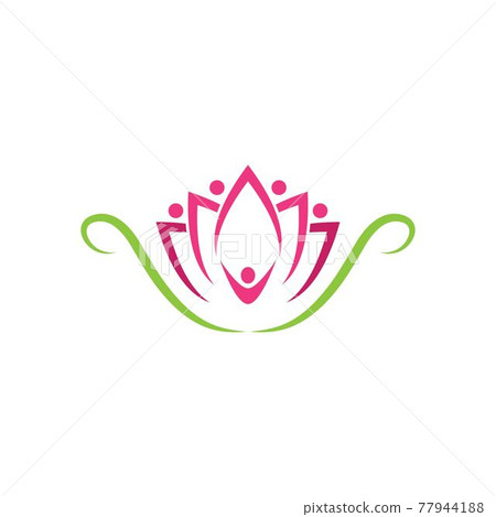 Lotus flowers logo 77944188