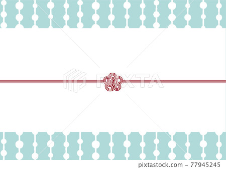 Modern, simple and fashionable Noshi paper template, gem blue Modern, simple and fashionable Noshi paper template, gem blue 77945245