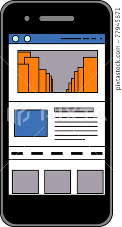 智能手機網站互聯網衝浪屏幕數字網頁設計 77945871