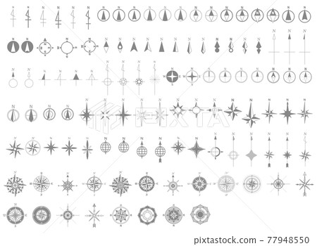 方向符號-113種設置-灰色 77948550