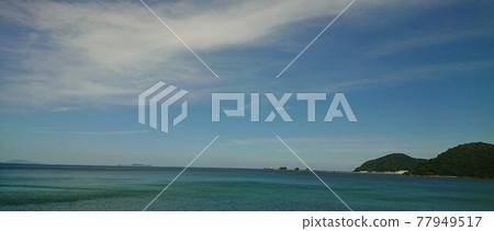 天空、大海和小島 天空、大海和小島 77949517
