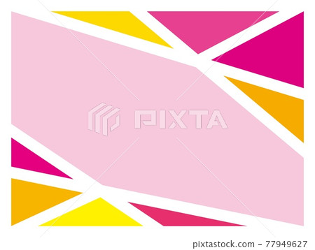 Geometric pattern frame triangle Geometric pattern frame triangle 77949627