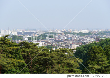 從 Shiofune Kannonji 寺的看法 初夏青梅市，東京 77951208