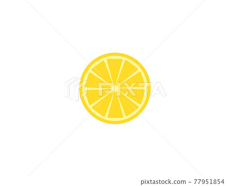 Fruit, lemon icon. Vector illustration. Flat design. 77951854
