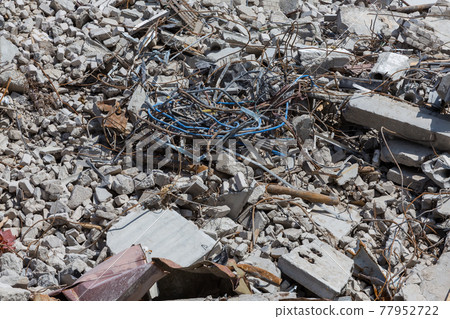 Demolished house before reconstruction Demolished house before reconstruction 77952722