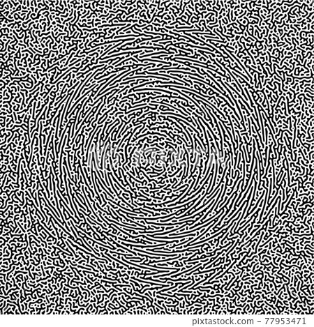 Cyclic Symmetric Multiscale Turing Pattern. Monochrome texture Cyclic Symmetric Multiscale Turing Pattern. Monochrome texture 77953471