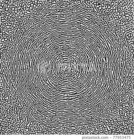 Cyclic Symmetric Multiscale Turing Pattern. Monochrome texture 77953475