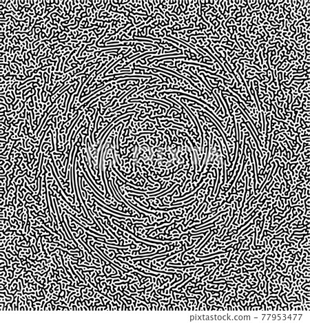Cyclic Symmetric Multiscale Turing Pattern. Monochrome texture 77953477