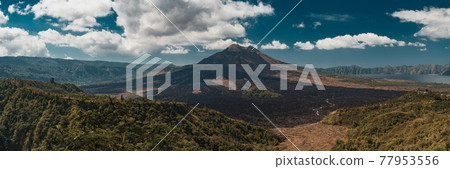 Landscape of Batur volcano on Bali island, Indonesia 77953556