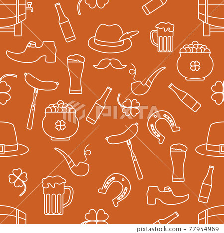 Vector Pattern St. Patrick's Day Ireland Irish 77954969