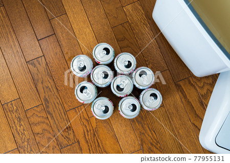 There is a video of empty can disposal and recyclable waste. 77955131