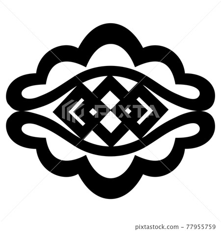 細川肥後家紋松日部紋章 細川肥後家紋松日部紋章 77955759