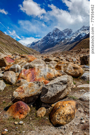 Lahaul Valley in indian Himalayas, India 77956482