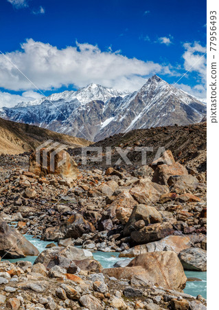 Lahaul Valley in indian Himalayas, India 77956493
