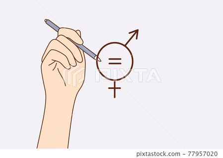 Gender equality concept Gender equality concept 77957020