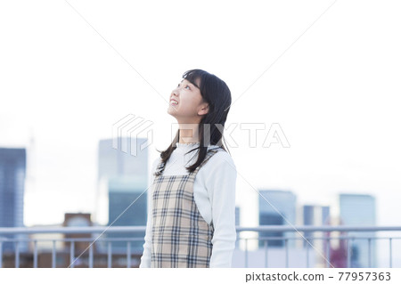 Junior high school high school girl youth student Junior high school high school girl youth student 77957363