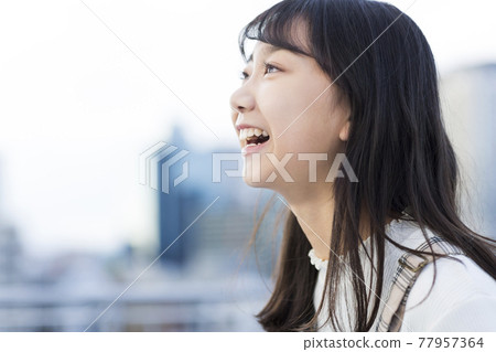 Junior high school high school girl youth student Junior high school high school girl youth student 77957364