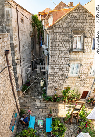 Panorama of Old Dubrovnik Town. Croatia Europe 77958002