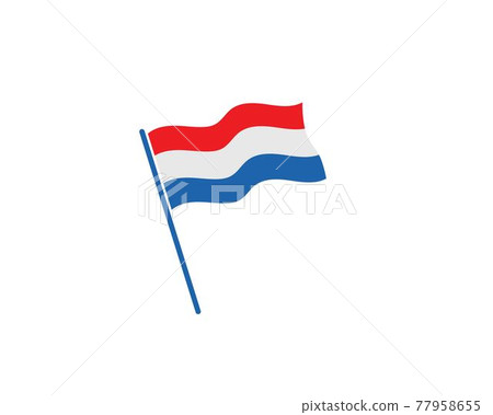 netherland flag vector illustration design 77958655