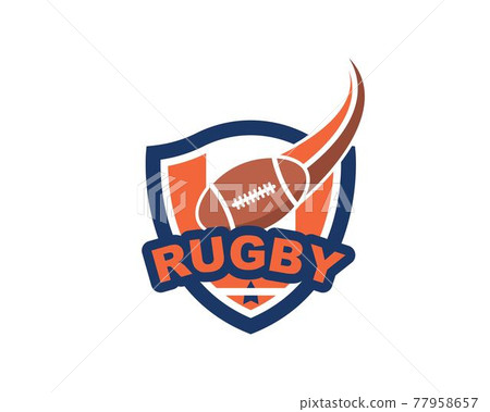 rugby ball icon vector illustration design 77958657