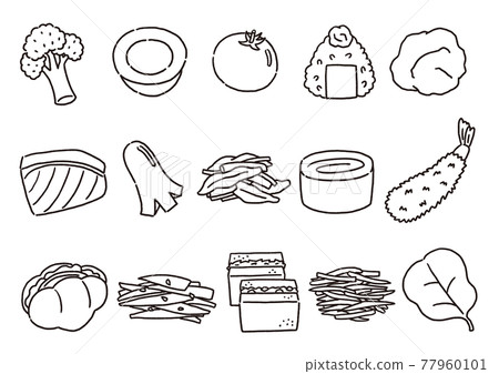 Lunch box side dish parts set line only 77960101