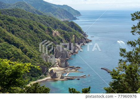 [青森縣下北田市西村] Hotokegaura是天堂的風景 77960976