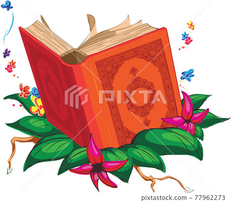 Muslim Ramadan Holy Book Quran Islamic Cartoon... - Stock Illustration  [77962273] - PIXTA