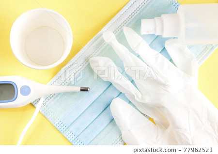 Disposable masks, paper cups, gloves, temperature measurement, disinfection, infection control Disposable masks, paper cups, gloves, temperature measurement, disinfection, infection control 77962521