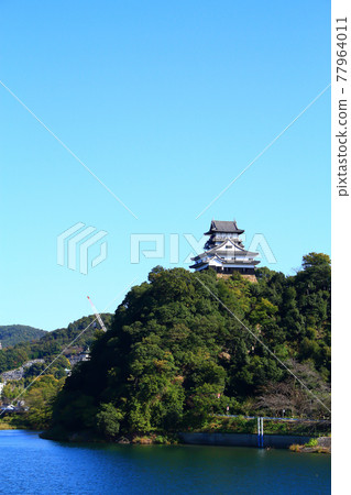 犬山市,木曾川和犬山城的風景 犬山市,木曾川和犬山城的風景 77964011