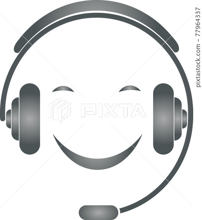 Operator, person, headset, support, logo Operator, person, headset, support, logo 77964337