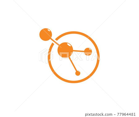molecule logo vector illustration design 77964481